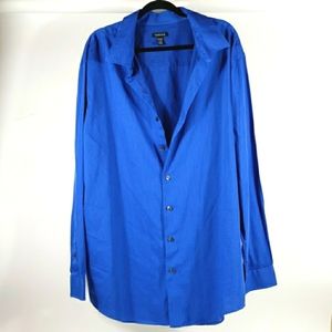 Van Heusen Men's Blue Stripp Shirt 2 XLT/2GL